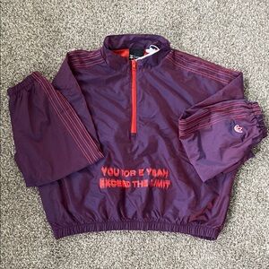 Adidas x Alexander Wang Purple Track Pullover Windbreaker Jacket